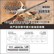 Hunter W70174 1/700 Wood Deck HMS ARK ROYAL 1930 FOR TRUMPETER 06713