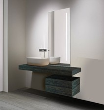 Mensola Sospesa per Lavabo Design moderno L 100 cm, MabelOnline