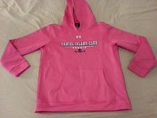 Womens Girls Under Armour Hoodie YLG Large L Youth Pink Athletic Daniel Island