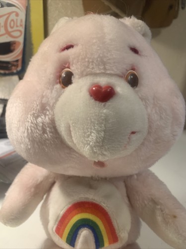 Vintage Care Bears Cheer Bear 13" Pink Rainbow Plush Stuffed Kenner 1983 - Picture 2 of 6