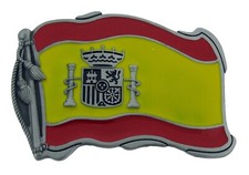 Spain Flag Belt Buckle European Spanish Men Women Gift Metal Western Style New