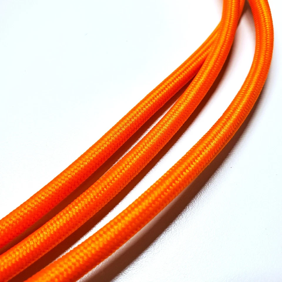 Tech Lighting SoCo 8' Orange Cloth Cord White Pendant Light Fixture - BRAND NEW! - Image 4 of 4