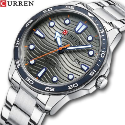 CURREN Mode Herren Uhren Top Marke Luxus Edelstahl Quarz Armbanduhren