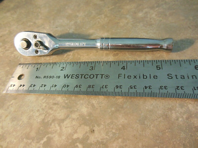 Rare Vintage Stanley Tools 91-928 Ratchet Wrench 1/4'' Drive Quick Release