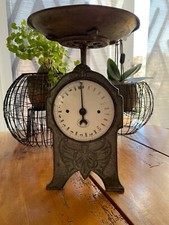 Jugendstil Gusseisen K&uuml;chenwaage in Kilogramm markiert EKH Schutzmark # Vinted #
