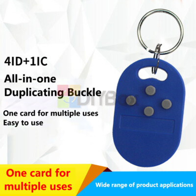 RFID Multiple Key Fob 5-in-1 125khz T5577 EM ID Writable IC 13.56Mhz Key Fob Tag