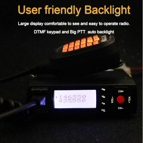 Baojie BJ-218 radioamatore mobile dual band 25 W CTCSS radio bidirezionale walkie talkie - Foto 8 di 10
