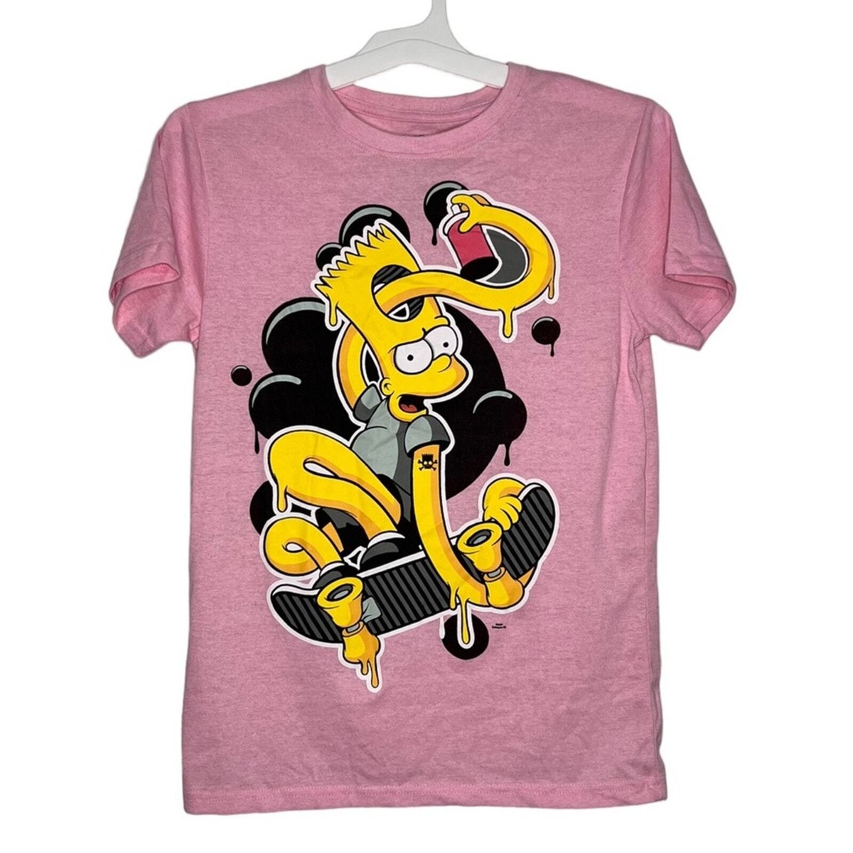 The Simpsons Pink Graphic Crewneck T-Shirt Sz S NWOT | eBay