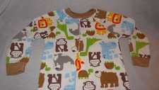 One-Piece Girl Boy Long Footed Pajamas Animals Bear Lion Seal Size 3T Carter's