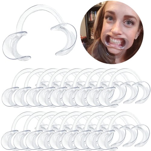 30Pcs Clear Autoclavable Mouth Opener Mouthguard Challenge Game