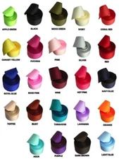 1-1/2" Solid GROSGRAIN Rolled up Ribbon -- 100% Polyester Choose Color & Yards 