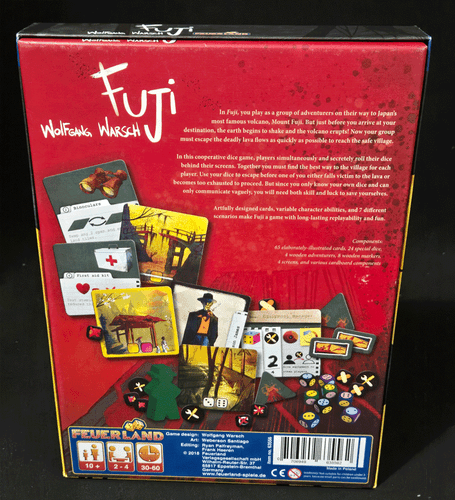 Fuji Cooperative Dice Game Escape Japan's Mt Fuji Lava FLow! Feuerland Spiele - Picture 2 of 3