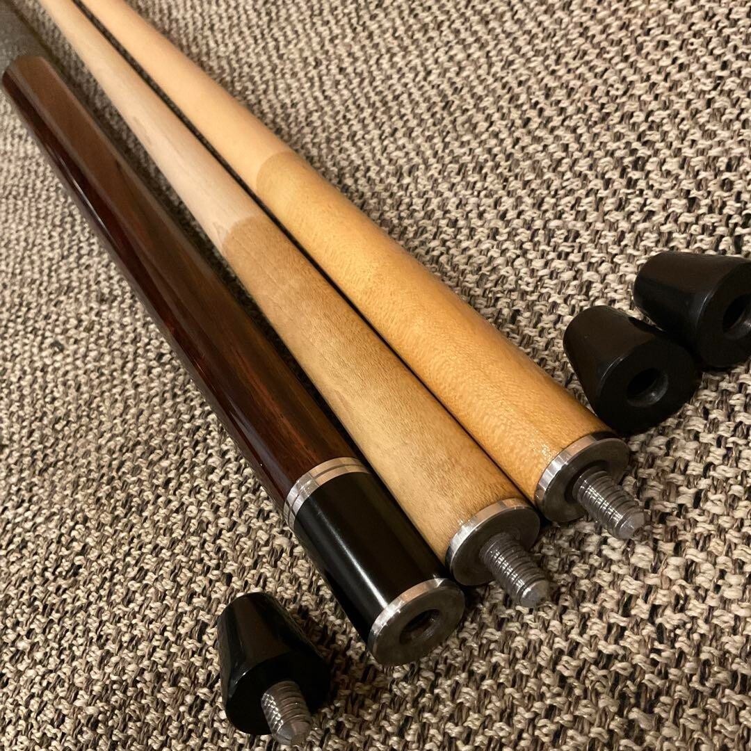 ロビンソン　カスタムキュー ROBINSON Billiard cue Reverse thread 2 shaft vintage from