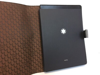 Étui IPad Cuir Montblanc - Moka Foncé - Modèle 109643 - Ouvert Mais Jamais Utilisé