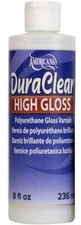 DecoArt DuraClear Poly Varnish High Gloss Clear Finish 8oz