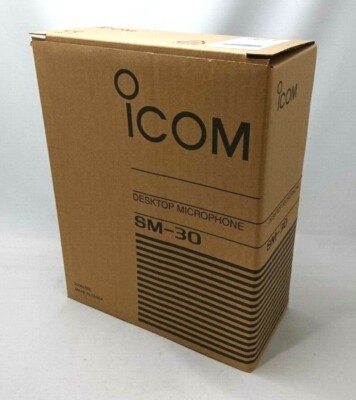 SM-30 ICOM Desktop Condenser Microphone Black Shipping From JAPAN