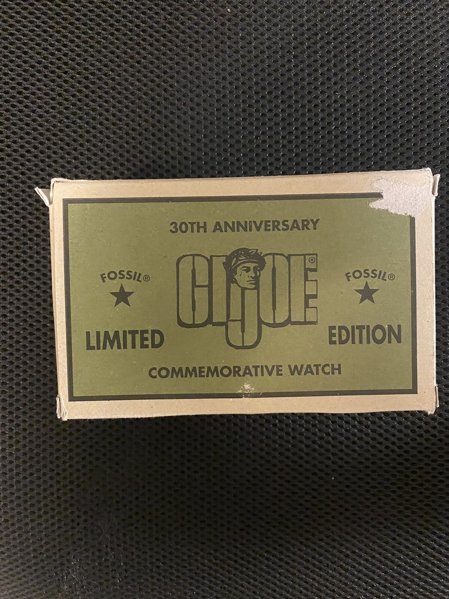FOSSIL RARE 30TH ANNIVERSARY GI JOE LIMITED EDITION Watch NIB | eBay