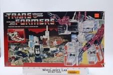 Metroplex RT W BOX & INSERT 100  Complete 1985 Vintage G1 Transformers Figure