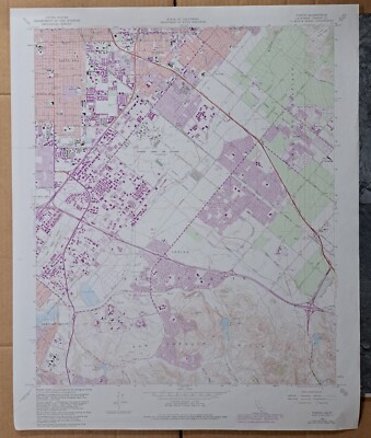 Tustin Quad CA Irvine San Joaquin Hills, Air Stn 7.5 ser. VTG USGS Topo Map 1981