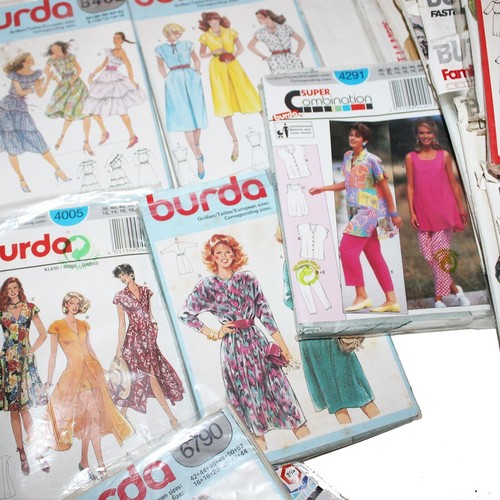 Gros lot de patrons vintages Butterick / Burda / Patrons France / Marie-Claire - Afbeelding 2 van 7