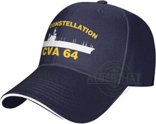 USS Constellation CVA 64 Men's Baseball Cap Adjustable Snapback Hats Unisex Hat