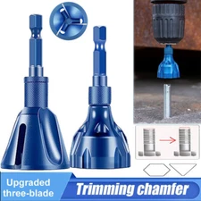 2PCS Deburring External Chamfer Tool Stainless Steel Remove Burr Tools Drill Bit