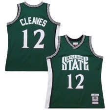 Michigan State Mateen Cleaves Mitchell & Ness Green 1999/00 College Vault Jersey
