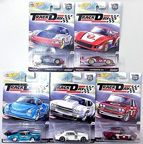 HOT WHEELS CAR CULTURE TRACK DAY CASE OF 10 PCS 1/64 DIECAST CAR DJF77-956D