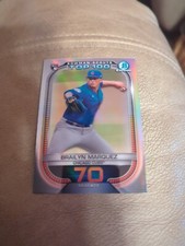 2021 Bowman Chrome Scouts Top 100 Refs Baseball Card #BTP70 Brailyn Marquez