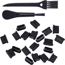 20 Pcs USB Type C Dust Plugs Cover for Iphone 16 15 plus Pro Max, Samsung Galaxy