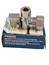 ProFlo PFXQAC32C Quarter -Turn 5/8" x 3/8" Angle Stop Valve
