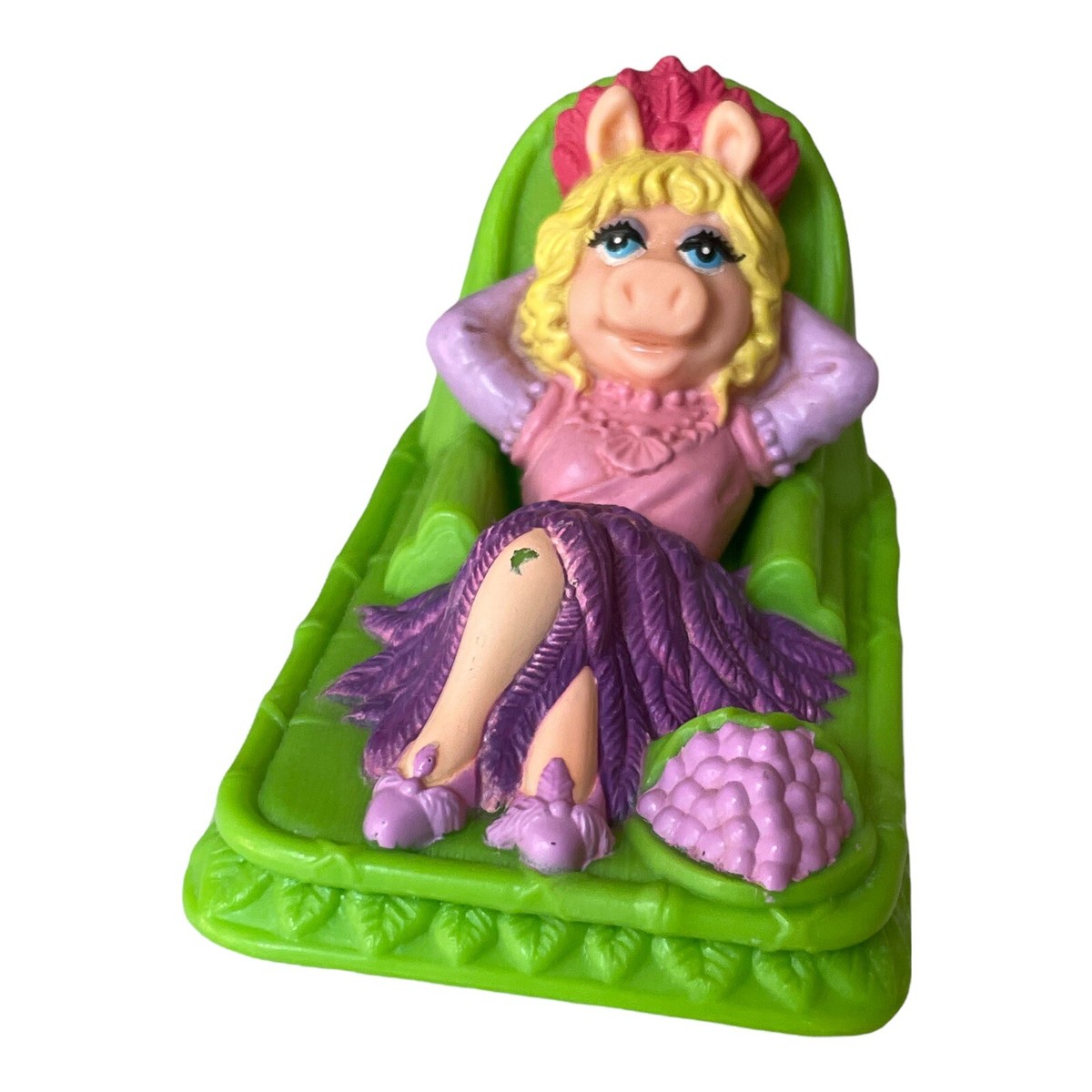 90s Muppets Miss Piggy Rocking Recliner Toy Figure Figurine