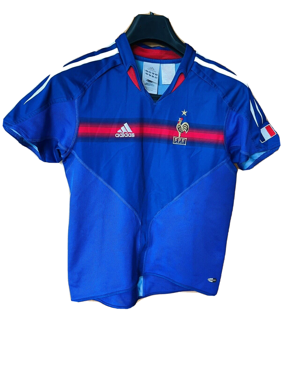 FRANCE 2003 2004 HOME FOOTBALL SHIRT SOCCER JERSEY ADIDAS YOUTH