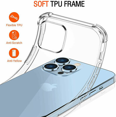 Clear Case für iPhone 16 15 12 Pro Max Mini 11 XR 17 Pro Max 14 13 Stoßfest