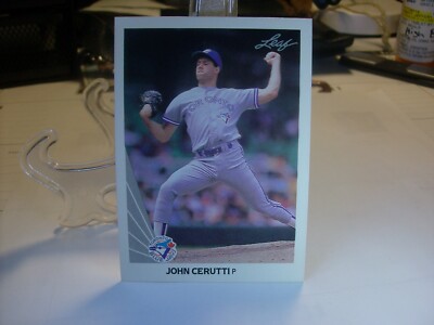 1990 Leaf Baseball  #27 - John Cerutti - Toronto Blue Jays  90-021