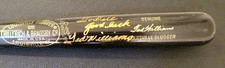 TED WILLIAMS BOSTON RED SOX AUTOGRAPHED BLACK LOUISVILLE SLUGGER BASEBALL BAT