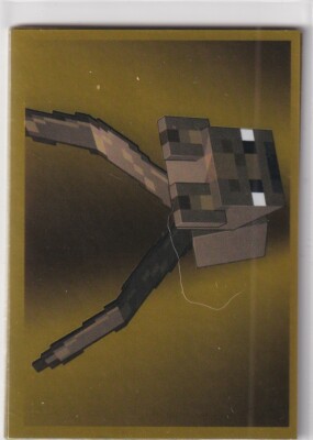 Panini Minecraft Treasure Sticker 2021 Nr. 14 Fledermaus Gold Holo