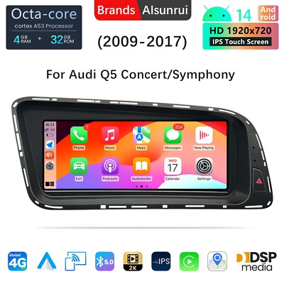 8.9''Android 14 For Audi Q5 2009-2016 Carplay Screen Stereo GPS Navigation Radio