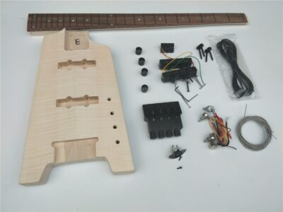 Semi-Finished Headless Electric Bass Guitar Mahogany Body