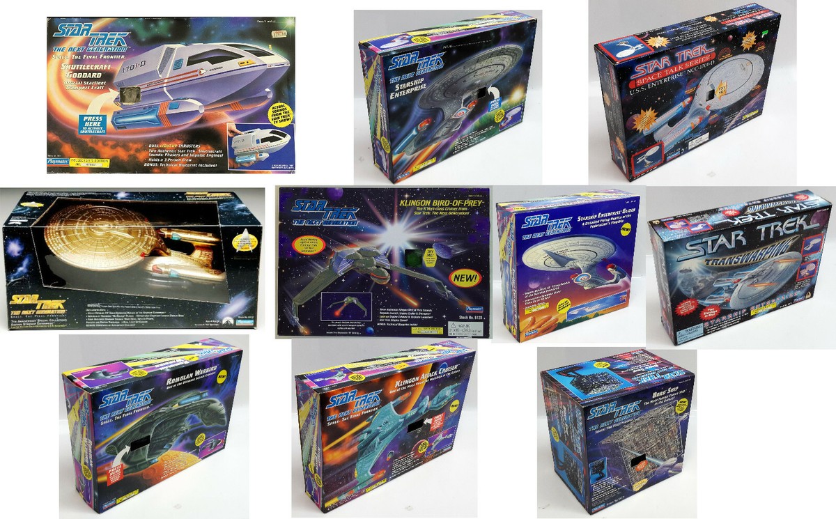 【完セット未開封】スタートレック STAR TREK playmates 8体 Star Trek Next Generation Playmates Starship Playsets- New