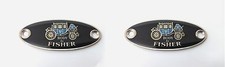 Pair Body By Fisher Tag Badge For Chevy Pontiac Gm 1933-1939 Pair Body By Fisher Tag Badge For Chevy Pontiac Gm 1933-1939