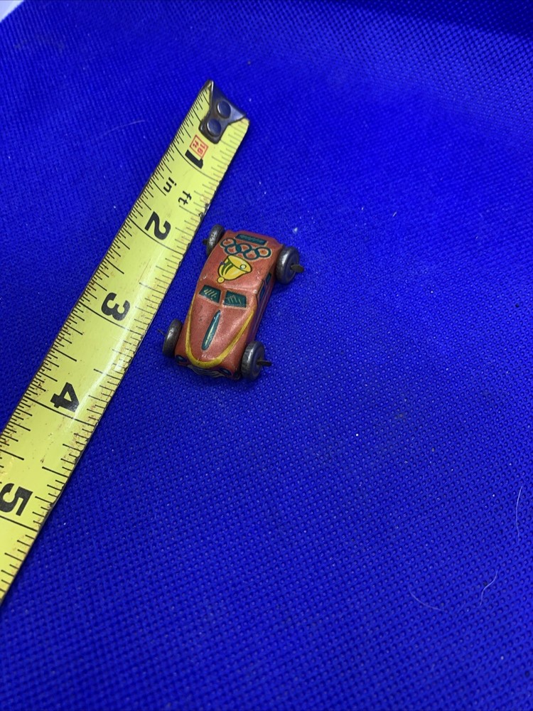 TOY TIN CAR VINTAGE RARE RACE CAR  AUTOMOBILE