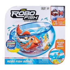ZURU Robo Fish Playset Multicolor Water Activated Robotic Pets with Sand