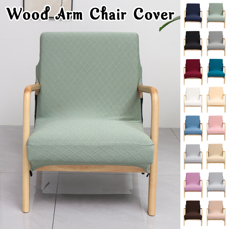 Furniture Slip Covers For Chairs With Wooden Arms Armchair Cover
