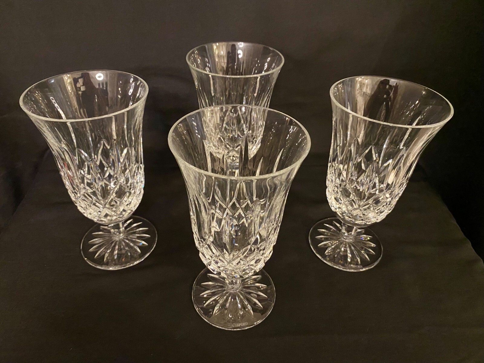 Waterford Lismore Crystal Stemmed Iced Tea Glasses 6.5” (Set of 4) eBay
