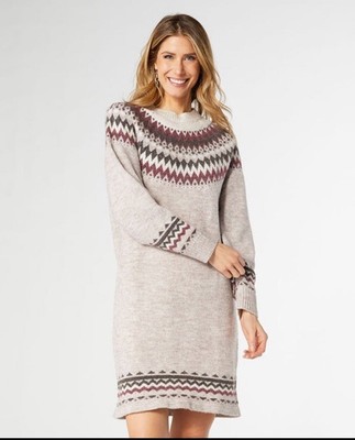 NWT Coco+Carmen, Fair Isle Sweater Dress S/M