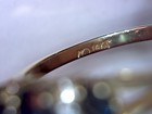 Signed 14K Sapphires Diamonds Size 9.5 Ring 2.8 Grams M & Backwards C Hallmark — photo 8