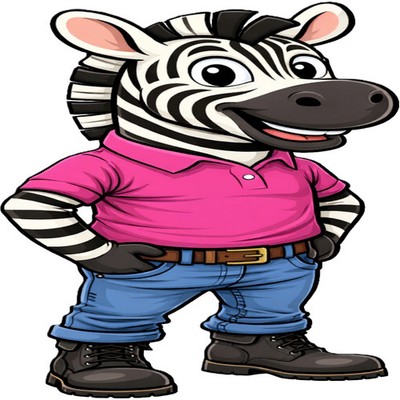 30 Custom Pink Zebra Personalized Address Labels