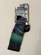 NEW Smartwool Compression Ski Sock women's size Small Mountain graphic