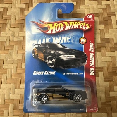  Hot wheels 2008 Web Trading Cars Nissan Skyline Gt-R R32 Gold Card H28 